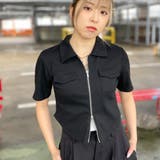 テレコリブポケ付きＺＩＰカーディガン | GORGE  | 詳細画像12 