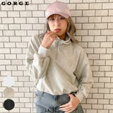 ラインストーンロゴハーフＺＩＰプルオーバー | GORGE  | 詳細画像1 