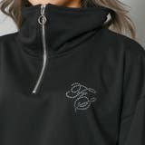 ラインストーンロゴハーフＺＩＰプルオーバー | GORGE  | 詳細画像7 