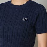 短丈半袖ケーブルプルオーバー | GORGE | 詳細画像6