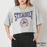 グレー | ミニ裏カスレプリントＴシャツ | GORGE 