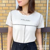 オフホワイト | 切替刺しゅうＴシャツ | GORGE 