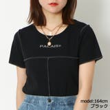 ブラック | 切替刺しゅうＴシャツ | GORGE 
