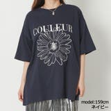 ネイビー | 花ロゴＴシャツ | GORGE 
