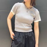ライン刺しゅう半袖ニットプルオーバー | GORGE  | 詳細画像10 