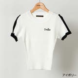 ライン刺しゅう半袖ニットプルオーバー | GORGE  | 詳細画像2 