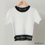 ラインロゴ配色ニット半そでプルオーバー | GORGE  | 詳細画像2 