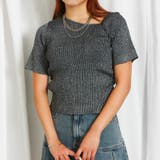 ブラック | アシメギャザーニットプルオーバー | GORGE