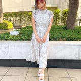 シフォンフラワープリントシャーリングワンピース | GORGE | 詳細画像14
