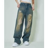 レディース ダメージデニム ワイドパンツ | GORGE | 詳細画像28