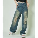 レディース ダメージデニム ワイドパンツ | GORGE | 詳細画像30