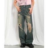 レディース ダメージデニム ワイドパンツ | GORGE | 詳細画像14