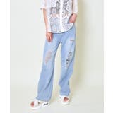 レディース ダメージデニム ワイドパンツ | GORGE | 詳細画像7