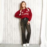 《3ボタン×ヴィンテージ風》ダメージフレアデニム/脚長&美脚シルエット | GORGE | 詳細画像10