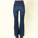 《3ボタン×ヴィンテージ風》ダメージフレアデニム/脚長&美脚シルエット | GORGE | 詳細画像4