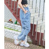 ラインデニムカーゴパンツ | GORGE | 詳細画像2