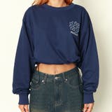 ドローコード花ラメ短丈裏毛プルオーバー | GORGE  | 詳細画像2 