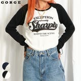 ギャザーロゴプリント テレコトップス | GORGE  | 詳細画像1 