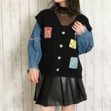 デニム袖ワッペン付きカーディガン | GORGE  | 詳細画像7 