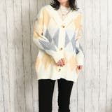 ホワイト | アーガイルカーディガン | GORGE