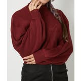 ボルドー | モチモチボトルネックショート丈プルオーバー | GORGE 