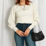 オフホワイト | リブスクエアニットプルオーバー | GORGE 