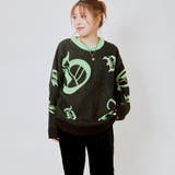 グリーン | 蛍光ジャガードニットプルオーバー | GORGE 