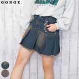 プリーツフリンジデニムミニスカート | GORGE | 詳細画像1
