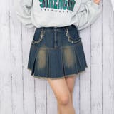 オーバーダイ | プリーツフリンジデニムミニスカート | GORGE