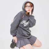 スミクロ | パール付きロゴサガラ裏起毛プルオーバー | GORGE