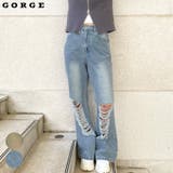 フレアーダメージデニムパンツ | GORGE | 詳細画像1
