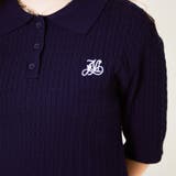 半袖襟付き刺しゅうニットプルオーバー | GORGE  | 詳細画像5 