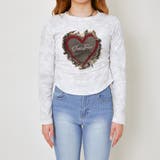 《ハート×ギャザー》レディース ロングTシャツ ストレッチ 韓国風 春秋 | GORGE | 詳細画像2