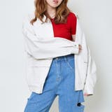 アイボリー | 合皮ブルゾン | GORGE