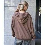 《ロゴ刺繍》ピグメントZIPパーカー／立体デザイン | GORGE  | 詳細画像18 