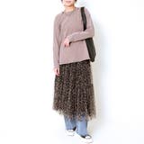 《柄チュール×ティアード》レディース ロングスカート 透け感レイヤード | GORGE  | 詳細画像5 