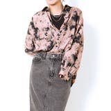 ブラウン | インナー付きモヤ柄シャツ | GORGE