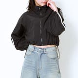 ブラック | ライン入りシャカシャカブルゾン | GORGE