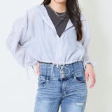 《軽やかシアー×ドロスト映え》レディース シアーパーカー クロップド丈 春夏秋 | GORGE  | 詳細画像6 