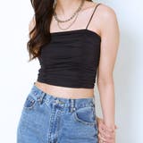 《ギャザーデザイン×華奢ストラップ》冷感キャミトップス | GORGE | 詳細画像2