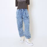 レディース デニムカーゴパンツ ゆったり | GORGE  | 詳細画像3 
