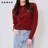 襟付き刺しゅうニットプルオーバー | GORGE  | 詳細画像1 