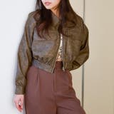 ショート丈合皮ブルゾン | GORGE  | 詳細画像8 