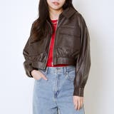 ショート丈合皮ブルゾン | GORGE  | 詳細画像11 