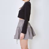 《バタフライ刺繍×ショート丈》レディース 長袖Tシャツ クロップド 春秋	 | GORGE  | 詳細画像3 