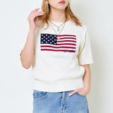 アイボリー | アメリカ半袖ニットトップス | GORGE 