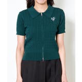 《ダブルジップ×ロゴ刺繍》ストリートニットトップ/WZIPカーデ | GORGE | 詳細画像11