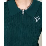 《ダブルジップ×ロゴ刺繍》ストリートニットトップ/WZIPカーデ | GORGE | 詳細画像15