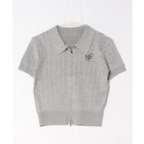 《ダブルジップ×ロゴ刺繍》ストリートニットトップ/WZIPカーデ | GORGE | 詳細画像3