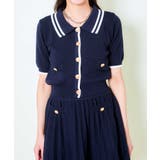 《2点セットで着映え》レディース 金ボタンニット×プリーツスカートSETUP 春… | GORGE  | 詳細画像11 